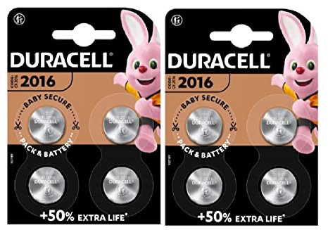 8X Duracell 2016 Lithium (2 blísters de 4 pilas) 8 pilas