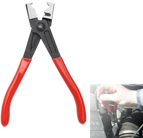 Pince de Serrage Pour Collier,Hose Clip Pliers,Pince à collier d'automobile,Hose Clamp Pliers,Pince pour Colliers Clic,Pince pour Collier Clic & Clic-R,Pince à Collier de Serrage