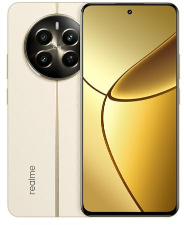 realme 12+ 5G Smartphone, cámara 50MP LYT-600 OIS, procesador Dimensity 7050, Pantalla Curva de 120Hz, Doble Tarjeta Sim, 8 + 256GB, (Sin Cargador) (Blanco)