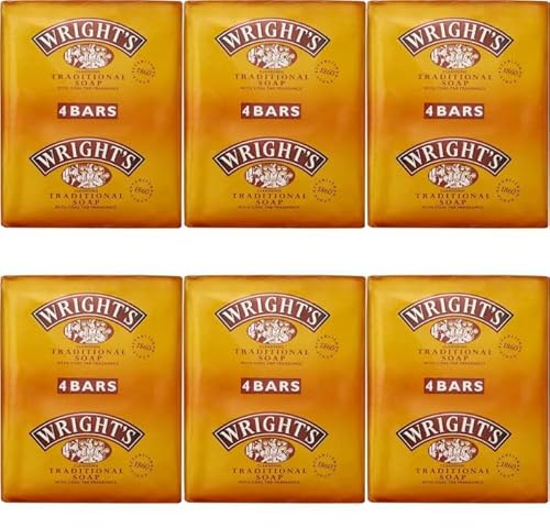 24 X Wrights Coal Tar Soap 100g Bar Traditional Antiseptic All Skin Types