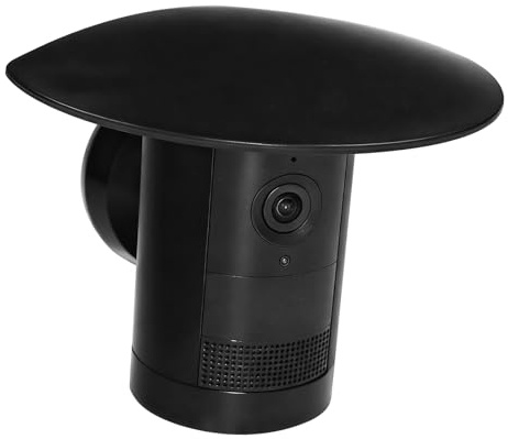 Sun Rain Shade Cover Compatible with Ring Outdoor Cam Plus, Camera Shield Protective Case for Resistant UV, Weather-Resistant Rain Cover, Easy Installation (Black)