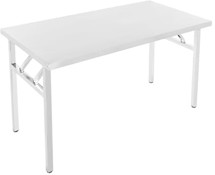 HuidTews Stainless Steel Folding Workbench, Small Stainless Steel Folding Table, Fold-in-Half Utility Table for Home Kitchen Restaurant Garage Warehouse Outdoor (47.24 x23.62 x29.53)