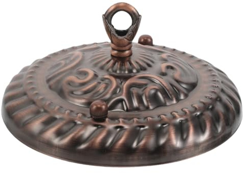 Amosfun Ceiling Lamp Canopy Plate Heavy Duty Ceiling Hook 15.00X15.00X6. | Iron Build, Decorative Finish, Easy Installation, Home or Commercial Lighting