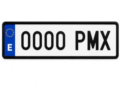 Parmelix Matrícula de Coche Homologada DGT 520x110mm Metacrilato