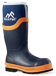 Rock Fall Unisex's 5 Silt Neoprene Safety Wellington Boot, Navy, UK 8