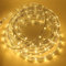 Wisada LED Lichtschlauch Außen 4M,36 LEDs/m LED Schlauch 220V LED Indoor Leuchtstoffröhre, Outdoor Gelb LED Lichter Wasserdicht Lichterschlauch für Terrasse Wohnzimmer Weihnachten Partydeko