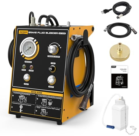 Automatic Brake Bleeder Kit,AC 220V Pulse Brake Fluid Bleeder Exchanger Machines,Brake Bleeder Fluid Pump,Easy Use One Person Brake Fluid Bleeder for Gasoline and Diesel Vehicles