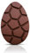 Pralinenbote – Zartbitter Osterei-Schokolade - Das Geschenk zu Ostern für Ihre Liebsten, Ostereier aus Schokolade, 95 g, 13,5 cm groß, (Zartbitter Osterei, 1 x Schoko-Tafel)