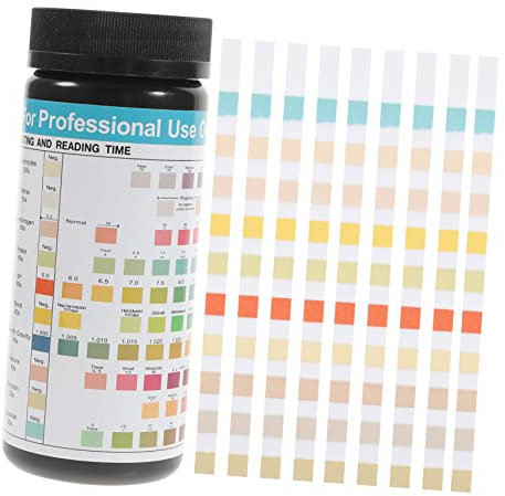 SKISUNO 100pcs Ph Test Strips Kit for Accurate Urine Analysis Professional Ketone and Protein Testing Strips for Home Use Easy Operation Fast Results