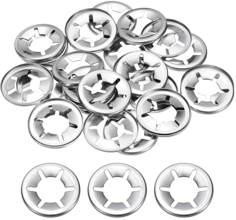 QUARKZMAN 30pz Interno Dente Stella Lucchetto Rondelle M16 Pressione Ritenuta Fermi Rapido Velocità Bloccaggio Rondelle 304 Acciaio Inox Dadi Pressione