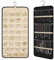 TNSLAND Schmuck Organizer Hängend, Ketten Aufbewahrung Hängend, Schmuckaufbewahrung Doppelseitiger mit Metallhaken, Hanging Jewelry Organizer für Zubehör Ohrringe Halskette an Schrank, Wand, Tür