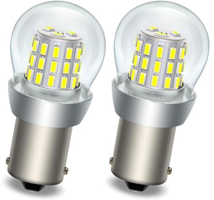 SOFOC P21W 1156 BA15S Glödlampa LED 6V 12V DC Vit För Husbil Kamper Kupéljus Bil Backljus Bakre Dimljus DRL 3014 39SMD 1000Lm Ljusare 2Pcs
