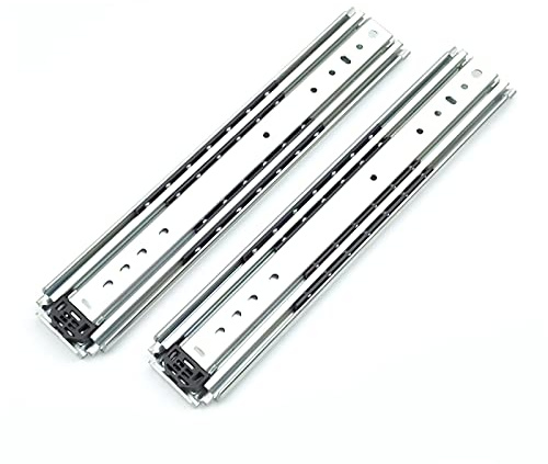 Glissières de tiroir robustes 700 mm/2000 mm – Extension complète en acier à roulement à billes – Montage latéral à 3 volets – Capacité de charge de 220/500 kg – Fonctionnement fluide – Idéal pour les