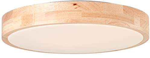 Brilliant Moreen LED Deckenleuchte 34cm holz, Holz/Kunststoff/Metall, 1x 14 W LED integriert, (Lichtstrom: 1300lm, Lichtfarbe: 3000-4500K)