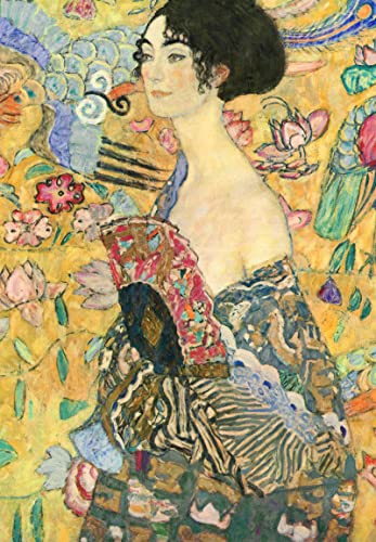 2000 Piece Jigsaw Puzzle-Lady with Fan Jigsaw Puzzles For Adults 2000 Pieces,Classic Modern Art Puzzle Jigsaw Puzzles 2000 Pieces for Adults Japanese Style Oil Painting for senior