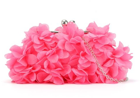 SUKUTU Bolso de Mano de Noche para Mujer Bolso de Noche con Flores Bolso de Hombro con Cadena para Fiesta de Boda para Mujer, Monedero