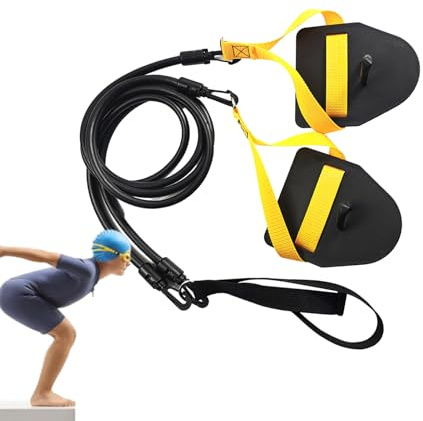 Swim Training Bands, Elastic Paddle Set | Strength Gear with Comfortable Strap Function, Compact Exercise Kit for Swimmers Improve Arm Strength and Efficiency in and Out of the Water