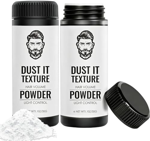 30g Poudre Texturisante Cheveux,Professionnel poudre Coiffante,Poudre coiffante Homme,texturisante cheveux Effet Mat,Efficacité Instantanée & Facilité d’Utilisation(2 Pièces Blanc)