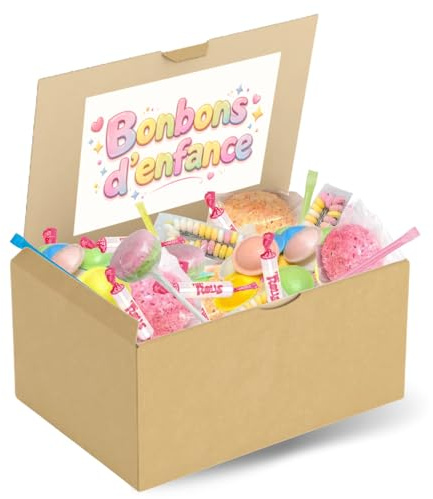 Bonbons d’Enfance - Assortiment Rétro de 100 bonbons individuels