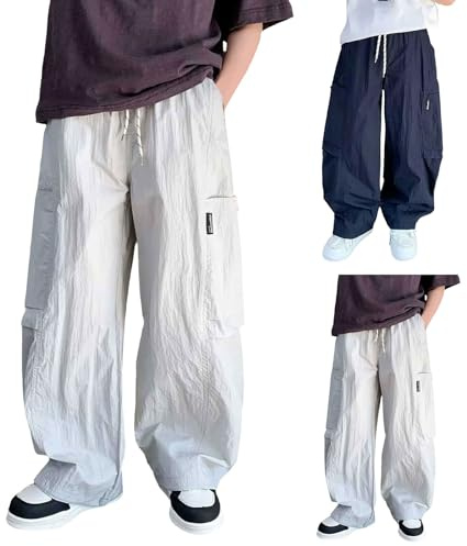 Generiska barn joggingbyxor, ultratunna, ventilerande sportbyxor, pojkar, lediga joggingbyxor, sport, säckiga byxor, elastisk linning, sweatbyxor, lös passform, byxor, sommarbyxor, fritidsbyxor