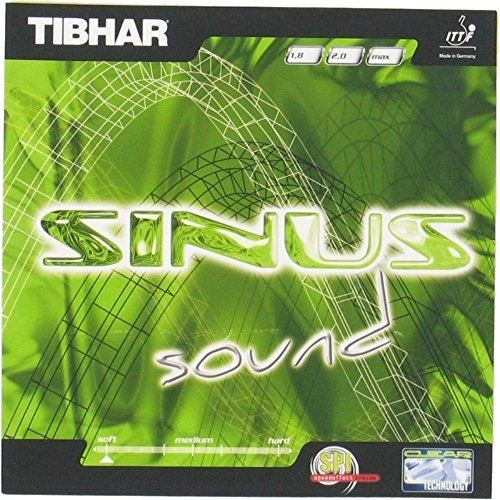 TIBHAR SINUS SOUND Tischtennis-Gummi (2, Schwarz)
