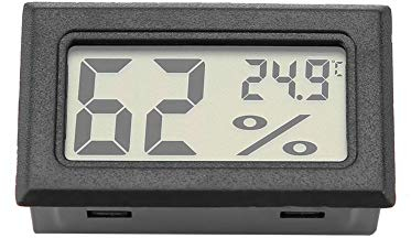 Termómetro de cocina digital medidor de temperatura rápido con monitor de humedad incorporado higrómetro digital sonda precisa temperatura alimentos exacta fácil uso cocina exterior negro