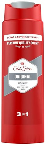 Old Spice Original Gel Douche et Shampooing pour Hommes 400ml, Formule 3 en 1 Universelle pour Laver le corps, les Cheveux et le Visage, Fraîcheur Durable, Parfum De Qualité Parfum, Nettoyage En