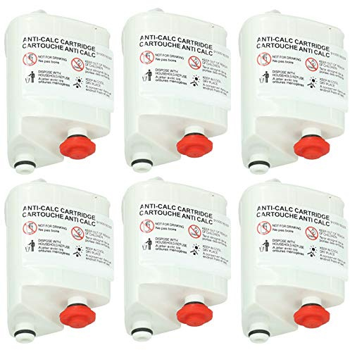 SPARES2GO Anti-Kalk-Filterkartuschen kompatibel mit Tefal Dampfbügeleisen (6 Stück, passend für Fasteo, passend für Liberty, passend für Easy Steam)