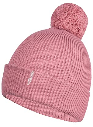 Trollkids Girls Holmenkollen Bobble Cap 54, Antique Rose
