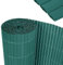 YRHome PVC Sichtschutzmatte 90x500cm Stabile W-Form Sichtschutzzaun Balkon Balkonsichtschutz Sichtschutz mit Kabelbindern Windschutz Wetterfest UV-beständig für Garten Terrasse, Grün