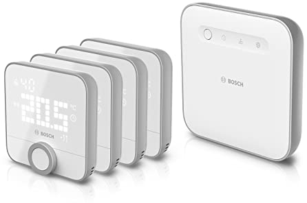 Bosch Smart Home Raumthermostat 230V II für kabelgebundener Heizsysteme, 4er-Set
