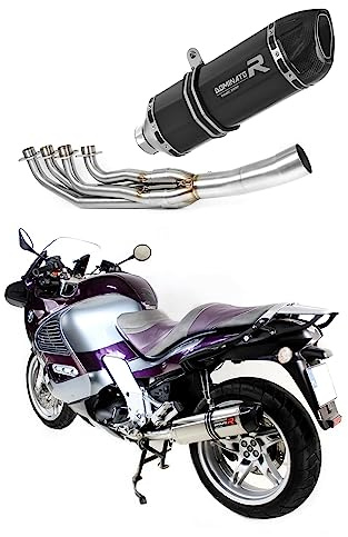 DOMINATOR Impianto di scarico Collettori Marmitta Silenziatore HP1 NERO compatibile con K1200RS 1997-2000