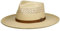 Stetson Salcott Outdoor Toyo Strohhut - Naturfarbener Hut mit Ledergarniturband - Sommerhut im Western-Style - Handgefertigter Sonnenhut - Unisex - Frühjahr/Sommer Natur S (54-55 cm)
