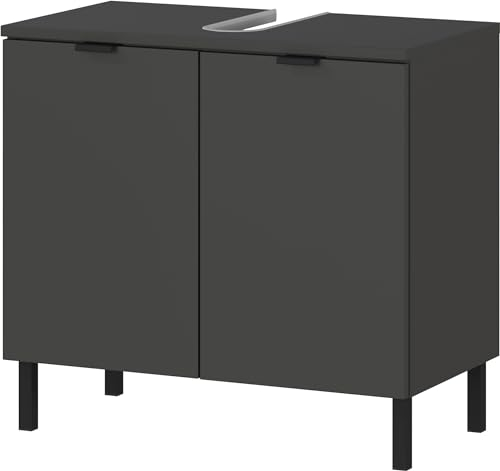 Germania WB-Unterschrank 1980-547 GW-Arcena, in Graphit, mit Metallfüßen, 60 x 56 x 34 cm (BxHxT)