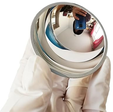 1 st 52 mm rund vindrutereflektor reflekterande konkav spegel projektor DIY tillbehör universal skål reflektorprojektor (52 mm)