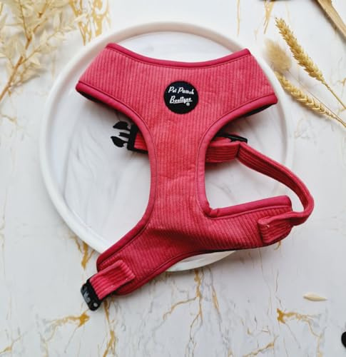 Hundegeschirr aus Kordel in Rosenrosa, Größe M