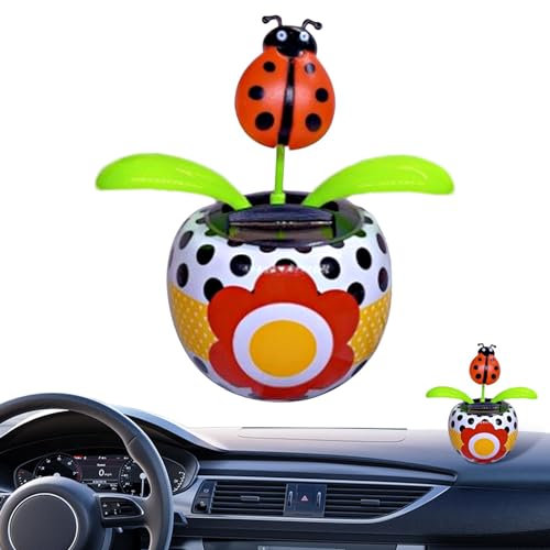 Figurine solaire oscillante pour tableau de bord de voiture, décoration de tableau de bord de voiture, décoration à énergie solaire
