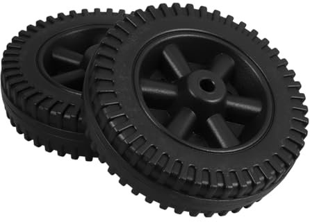 Hemobllo 2pcs BBQ Grill Wheels Replacement Cart Wheels for Gas Grills Use Lawn Mower
