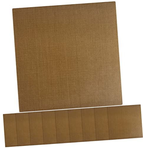 Happyyami 10pcs Heat Resistant Hair Straightener Sticker 10x9cm Waterproof Protection Pads for Flat Iron Hair Styling Tools