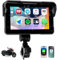 CAMECHO [sans Fil] Écran Moto 5 Pouces IPS HD sans Fil CarPlay & Android Auto Wireless, GPS, Navi, IP68, Bluetooth Moniteur Universel avec Réglage EQ pour Motos