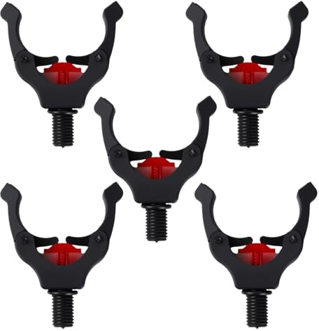 5 Stück Magnetische Rutenauflage für Karpfenangeln, Angelrutenhalter mit starkem Magnet-Clip, passt für Rod Pod, Bank Stick, Rutenständer, Angelzubehör