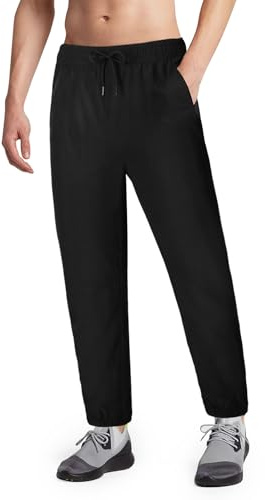BSBUY Pantalon de Survêtement Pantalon de Jogging pour Homme, Pantalon de Sport à Séchage Rapide Léger Homme avec Poches, Pantalons de Course à Pied Tapered Cuff Extensible