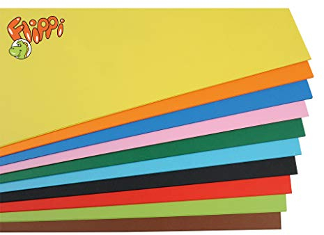 Flippi Fotokarton, 50x70 cm, 300g/qm | Wiemann Lehrmittel (50 Bogen in 10 verschiedenen Farben)