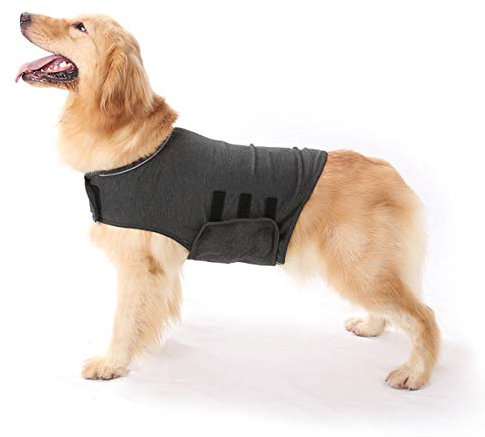 Nicoone Beruhigungsweste für Hunde Hund Angstjacke Beruhigende Westen Mantel Donner Hundewrappangsthemd Halten Sie Ruhige Kleidung für Angstzustände Stress Relief