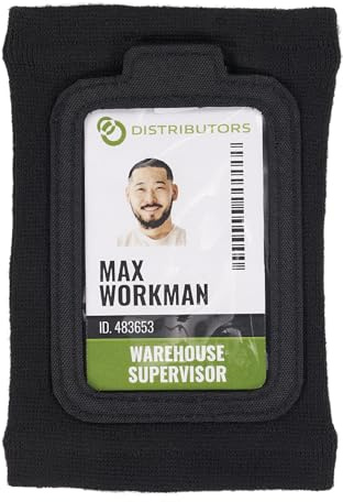 Ergodyne Squids 3388 Wrist Id Badge Holder, Small Storage Pocket