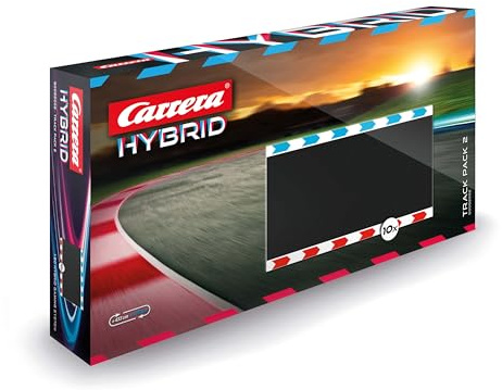 Carrera Hybrid Track Pack 2 – Erweiterungsset für Carrera Rennbahnen mit robustem Zubehör und zusätzlichen Streckenabschnitten – Für abwechslungsreiche Rennen auf der digitalen Carrera-Bahn