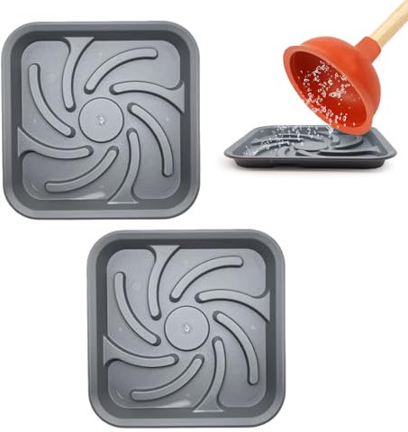 Tapis à piston - 2 rondelles de séchage à l'air pour piston | Plateau de piston de 19 cm | Support de rangement pour cuisine, accessoires ménagers, accessoires de salle de bain