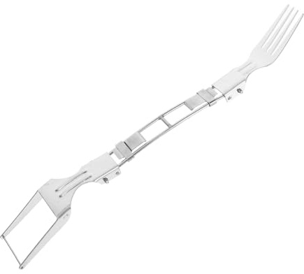 Gadpiparty Affettatrice per Anguria in Acciaio Resistente 2 Teste Multifunzione Utensile da Cucina per Tagliare Melone e Frutta Taglia Anguria Professionale Forchetta Integrata per Uso