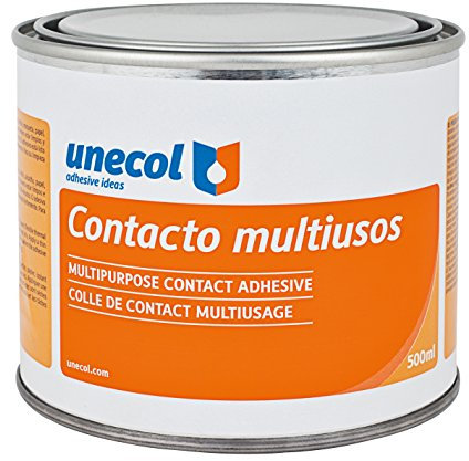 Unecol 3220 Adhesivo de Contacto Multiusos (Bote), Beige, 500 ml