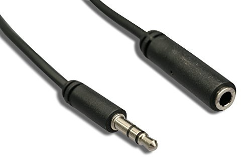Cablelera 3.5mm Stereo Audio Extension Cable, Male to Female (TRS), Slim Design, 28AWG, 25ft – Audio Only (No Mic/Remote Support)